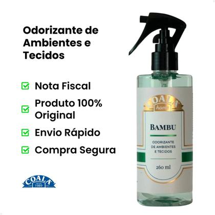 Imagem de Kit Coala Spray Tecidos + Difusor Bambu