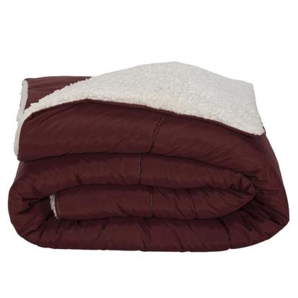 Imagem de Kit Coberdrom Soft Sherpa Lã Carneiro e Hipercal 400 Fios - MR Enxovais