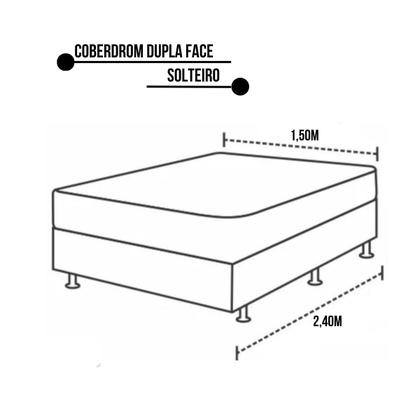 Imagem de Kit Coberdrom Solteiro Sherpa Manta Edredom Dupla Face + Porta Travesseiro com Zíper