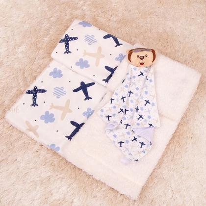 Imagem de Kit Cobertor com Naninha para Bebê 2 pcs