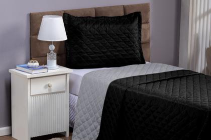 Imagem de Kit Cobre Leito 2 Peças Tamanho Solteiro Modelo Dupla Face