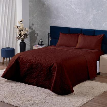 Imagem de Kit Cobre Leito 3 Peças Ultramacio  Toque Aveludado e Acabamento Premium