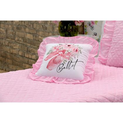 Imagem de Kit cobre leito bailarina solteiro - 03 peças