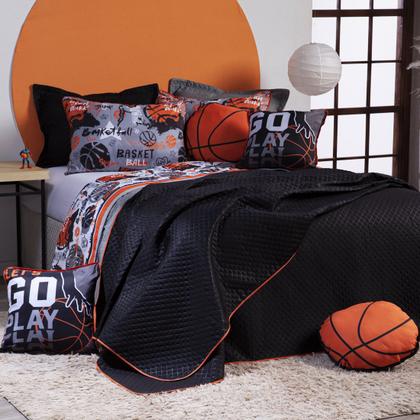 Imagem de Kit Cobre Leito Basquete Dupla Face c/ Almofadas Queen 07 Peças
