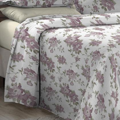 Imagem de Kit Cobre Leito Cama Casal 3 Peças tecido Piquet Algodão Acochoado Estampado