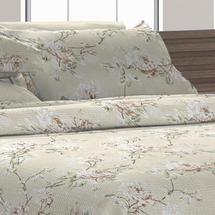 Imagem de Kit Cobre Leito Cama Casal 3 Peças tecido Piquet Algodão Acochoado Estampado