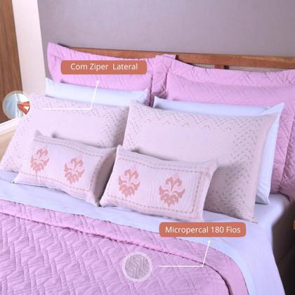 Imagem de Kit Cobre Leito Casal King Turin 14 Peça Completo Premium