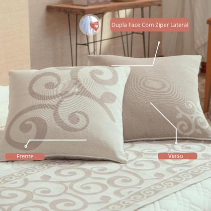 Imagem de Kit Cobre Leito Casal Queen Turin 14 Peça Completo Premium