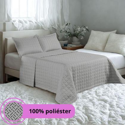 Imagem de Kit Cobre Leito Casal Soft Dupla Face Matelado 3 Peças