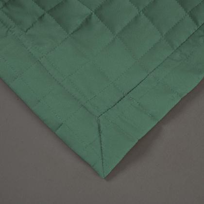 Imagem de Kit Cobre Leito Colcha Bellini Queen Dupla Face Percal 300 Fios Textura Matelassê 3 Peças - Verde