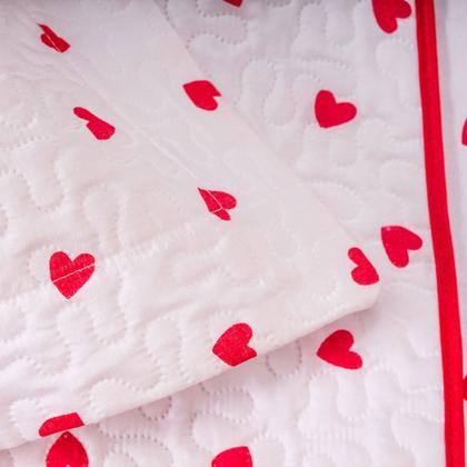 Imagem de Kit Cobre Leito Colcha Casal Padrão 3 Pçs Basic Estampado