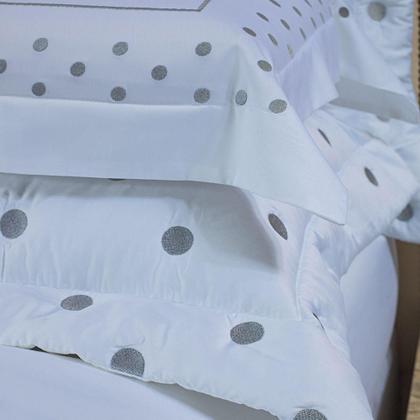 Imagem de Kit Cobre Leito Colcha Garland Super King 100% Algodão 400