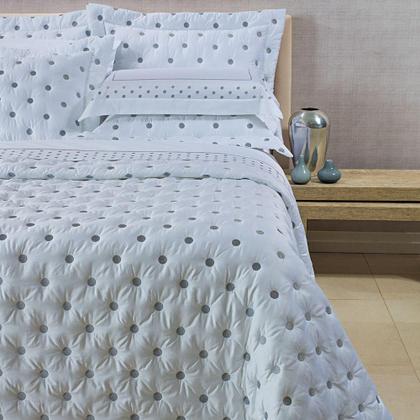 Imagem de Kit Cobre Leito Colcha Garland Super King 100% Algodão 400