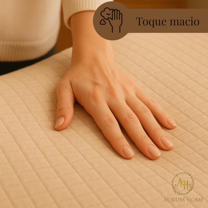 Imagem de Kit Cobre Leito Colcha King 3 Peças Dupla Face 400 Fios Matelado Design Sofisticado Toque Macio