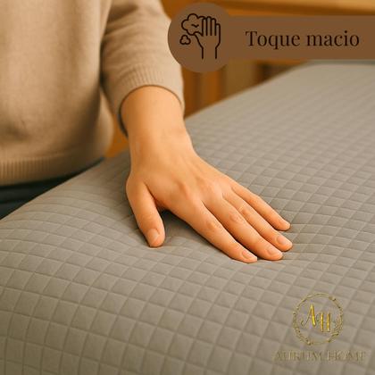 Imagem de Kit Cobre Leito Colcha King 3 Peças Dupla Face 400 Fios Matelado Design Sofisticado Toque Macio