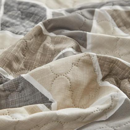 Imagem de Kit Cobre Leito Colcha King 3Pç Dupla Face 150 Fios Itália