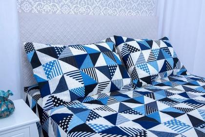 Imagem de Kit Cobre Leito Colcha Para Cama Casal Queen 3 Pçs Com Viés