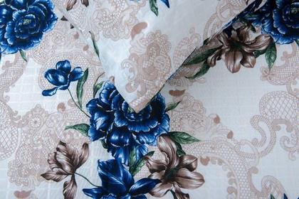 Imagem de Kit Cobre Leito Colcha Para Cama Casal Queen 3 Pçs Com Viés