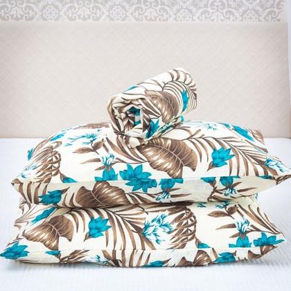 Imagem de Kit Cobre Leito Colcha Para Cama Casal Queen 3 Pçs Com Viés