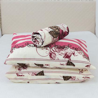 Imagem de Kit Cobre Leito Colcha Para Cama Casal Queen 3 Pçs Com Viés