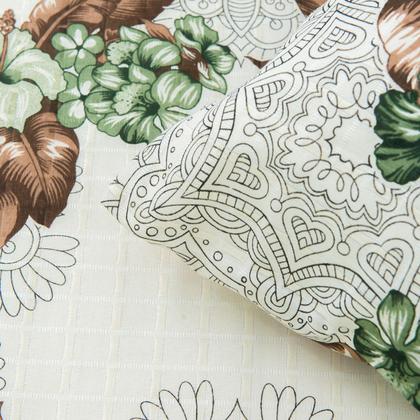 Imagem de Kit Cobre Leito Colcha Para Cama Casal Queen 3 Pçs Com Viés