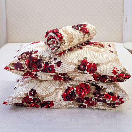 Imagem de Kit Cobre Leito Colcha Para Cama Casal Queen 3 Pçs Com Viés