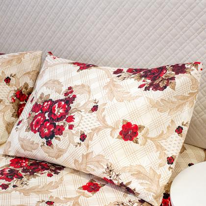 Imagem de Kit Cobre Leito Colcha Para Cama Casal Queen 3 Pçs Com Viés