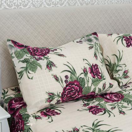 Imagem de Kit Cobre Leito Colcha Para Cama Casal Queen 3 Pçs Com Viés