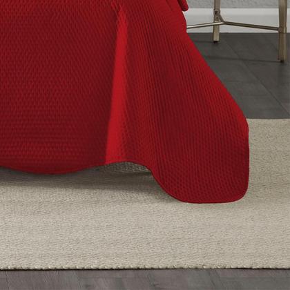 Imagem de Kit Cobre Leito Colcha Para Cama King 3 Peças Boutis Dupla Face Em Percal Macio Com Porta Travesseiros