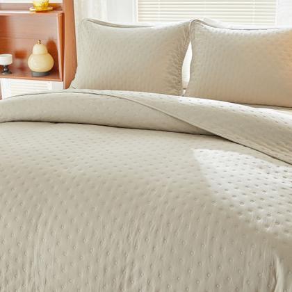 Imagem de Kit Cobre Leito Colcha Queen 3pç Dupla Face Ravenna 300 fios