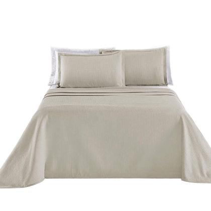 Imagem de Kit Cobre Leito Colcha Sorento Casal 3 Peças Piquet 100% Algodão Premium - Fendi