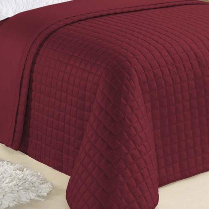 Imagem de Kit Cobre Leito Colcha Veneza Queen 3 Peças Hipercal 180 Fios - Vinho