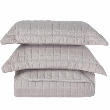 Imagem de Kit Cobre Leito Dupla Face Micro Percal 300 Fios Casal Com Porta Travesseiro