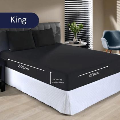Imagem de Kit Cobre Leito King 3 Peças Fine Malha Algodão Colcha Matelada Liso