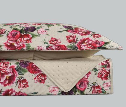 Imagem de Kit Cobre Leito King Casal Queen Dupla Face 200 Fios Colcha de Cama Violeta Premium