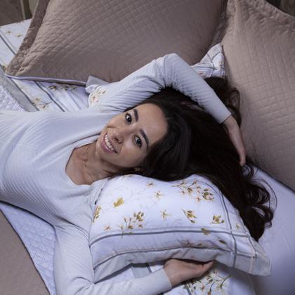 Imagem de Kit Cobre Leito Maya Dupla Face com Almofadas King 07 Peças