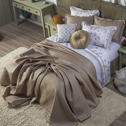 Imagem de Kit Cobre Leito Maya Dupla Face com Almofadas King 07 Peças