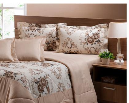 Imagem de Kit Cobre Leito Queen C/ Lençol Fronha Dupla Face - 6 Peças 