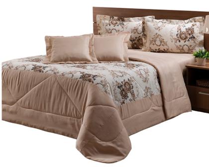 Imagem de Kit Cobre Leito Queen C/ Lençol Fronha Dupla Face - 6 Peças 