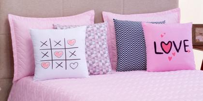 Imagem de Kit Cobre Leito Queen Size Com Almofadas 7 Pçs Liberty