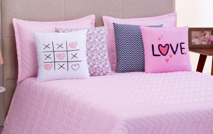 Imagem de Kit Cobre Leito Queen Size Com Almofadas 7 Pçs Liberty