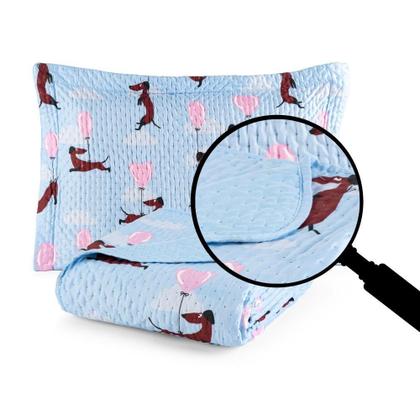 Imagem de Kit Cobre Leito Solteiro Dupla Face Várias Estampas Infantil