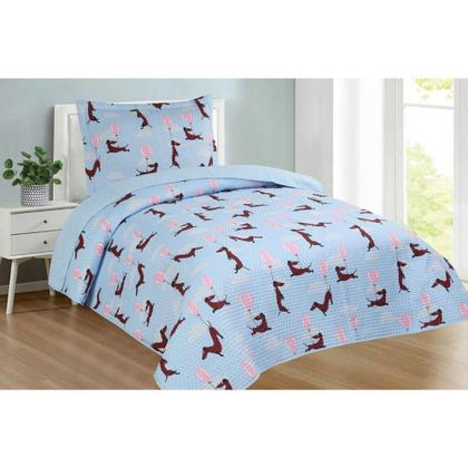 Imagem de Kit Cobre Leito Solteiro Dupla Face Várias Estampas Infantil