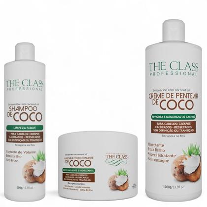 Imagem de Kit Coco Shampoo e Máscara e Creme De Pentear - THE CLASS