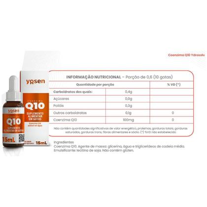 Imagem de Kit Coenzima Q10 Ydrosolv Yosen 15ml O Autêntico e Original Você Encontra Aqui