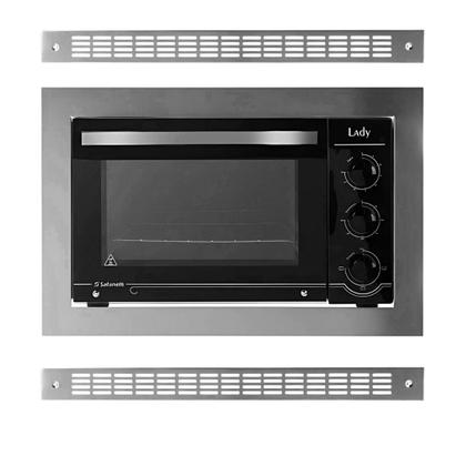 Imagem de Kit Coifa Gourmet 80cm + Forno Embutir 45L e Cooktop 4B Safanelli