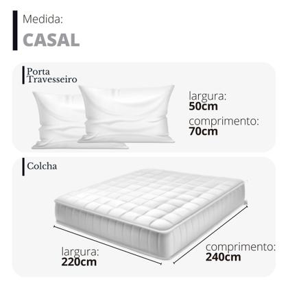 Imagem de Kit Colcha Aveludada - Macia Para Cama Casal