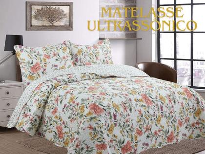 Imagem de Kit Colcha Bouti Dupla Face com Porta Travesseiros Queen