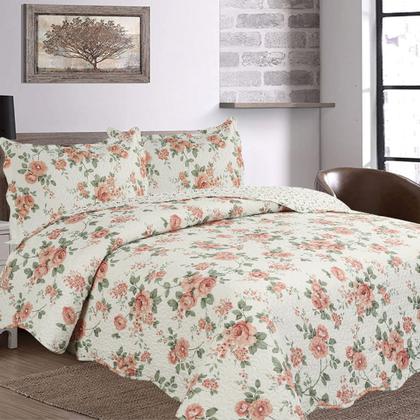 Imagem de Kit Colcha Bouti Dupla Face com Porta Travesseiros Queen