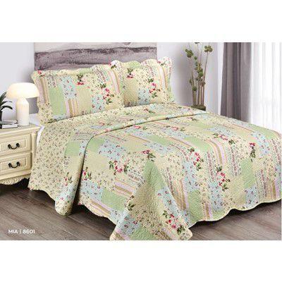 Imagem de Kit Colcha Casal  Evolution Patchwork 220X240cm